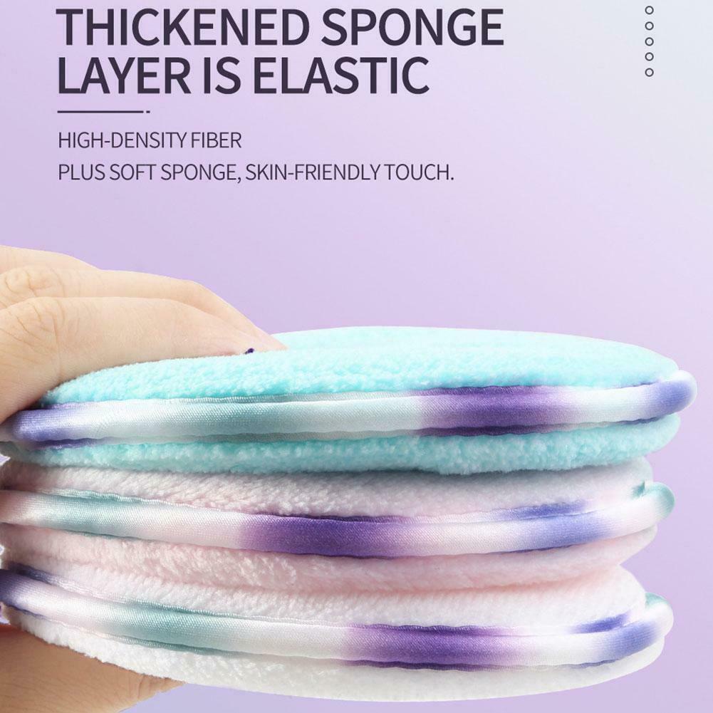 [Hàng mới về] Set 3 miếng bông tẩy trang bằng sợi micro có thể tái sử dụng U0K1