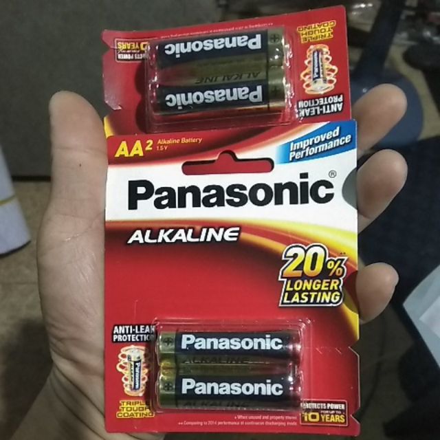 Pin AA 2 Panasonic Alkaline - vỉ 2 viên, Chính hãng