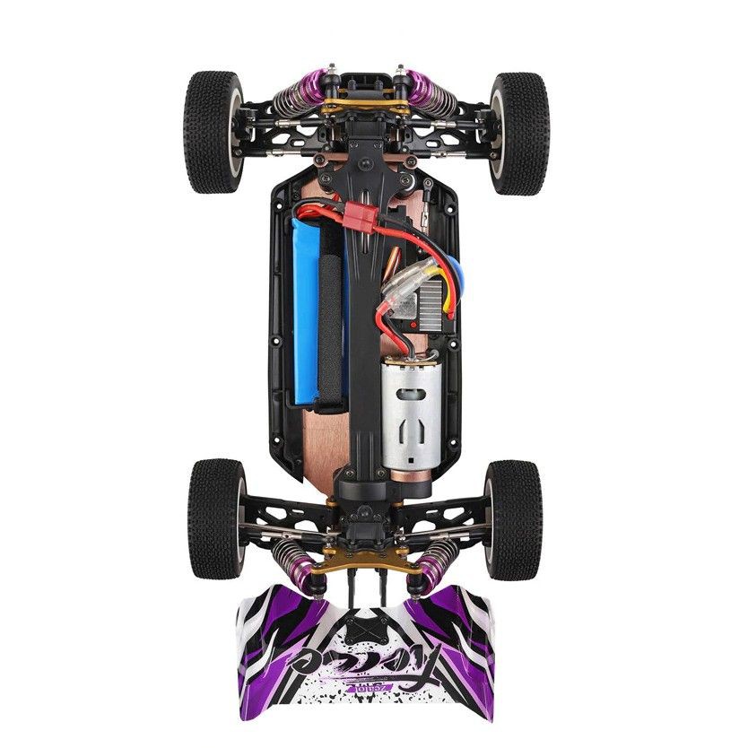 Xe điều khiển Wltoys 124018 124019 Cao Cấp 60km/h , Khung Trục Kim Loại