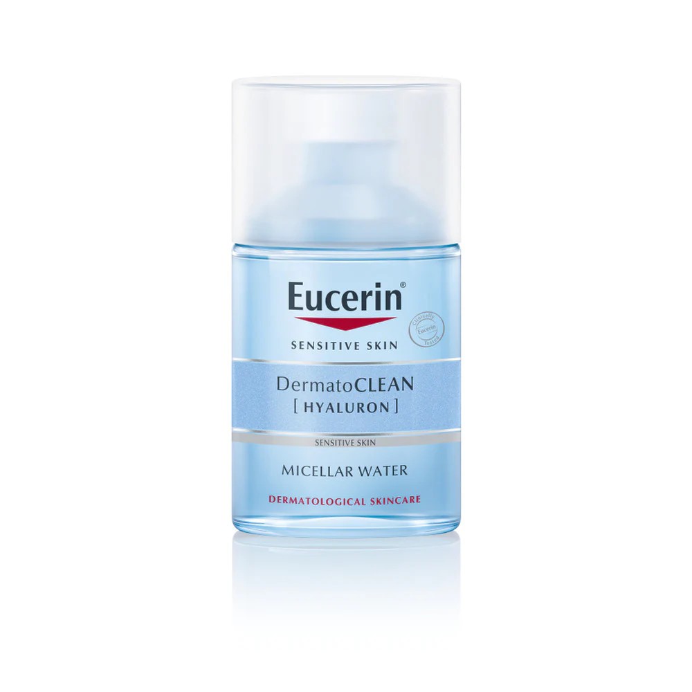 Kem chống nắng Eucerin Sun Fluid Mattifying SPF50+ 50ml tặng tẩy trang nhạy cảm Dermato Cleam 3IN1 100ML