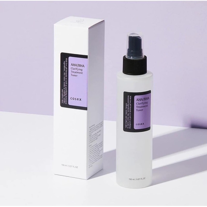 Toner cho da mụn COSRX AHA/BHA Clarifying Treatment Toner