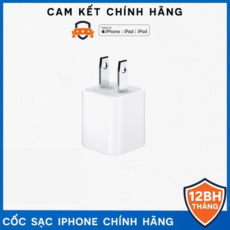 Củ sạc iPhone 5w [ Chính Hãng ] Chất lượng siêu tốt - BH 12 Tháng 1 Đổi 1