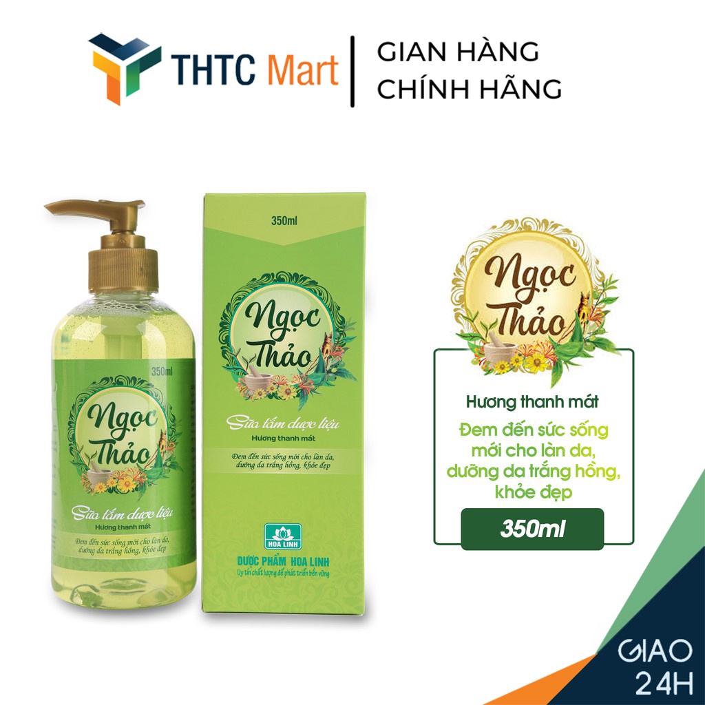 Sữa tắm Dược liệu Ngọc Thảo hương thanh mát 350ml