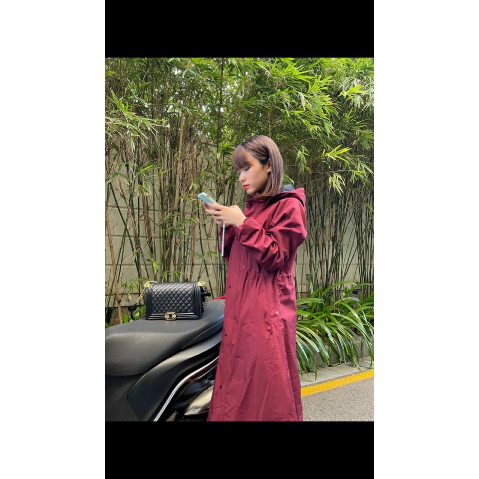 Áo mưa măng tô 2 lớp chống thấm chống gió lạnh mưa phùn thời trang nam nữ cao cấp - ao mua mangto