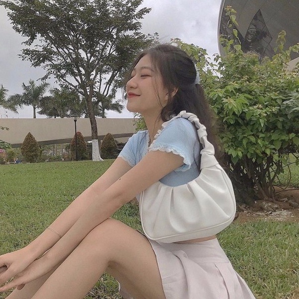 Túi xách nữ cầm tay kẹp nách đeo vai da dày dây nhúm Hot Trend trẻ trung sang chảnh CV36