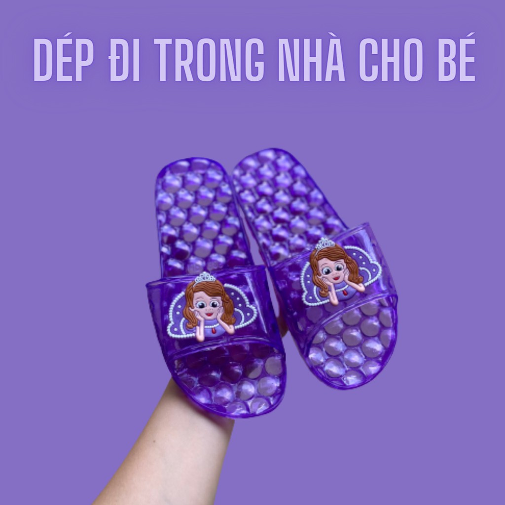 Dép Đi Trong Nhà Tắm Cho Bé KA02 Dép Nhựa Lỗ Nhà Vệ Sinh Chống Trơn Trượt KanKanStore