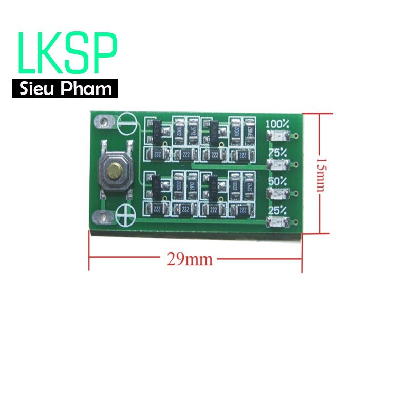 Mạch Báo Pin 3S 12.6V 4 Led