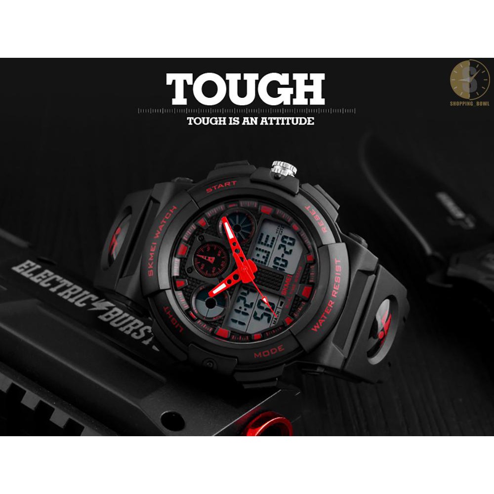 Đồng hồ đeo tay mặt kim và kỹ thuật số chống thấm nước 5ATM thương hiệu SKMEI 1270 phong cách thời trang dành cho nam | BigBuy360 - bigbuy360.vn