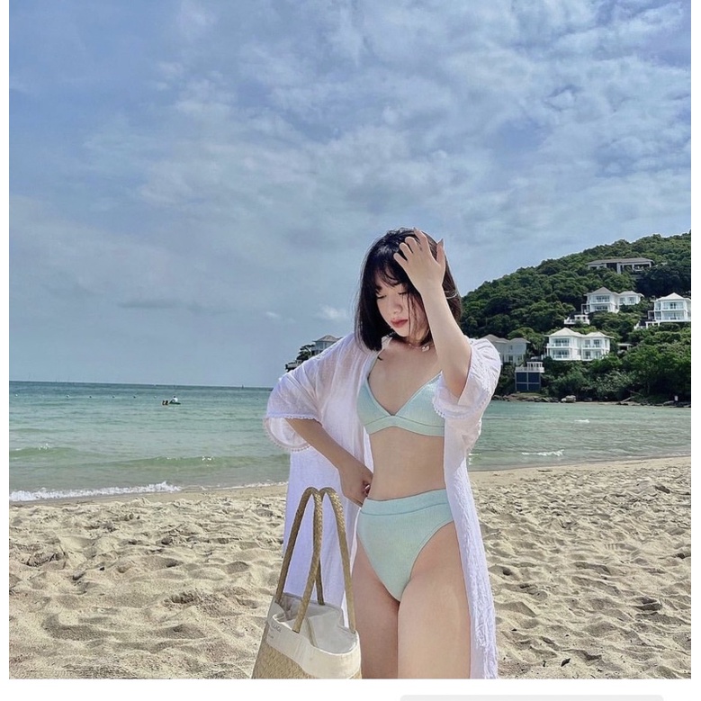 Đồ bơi 2 mảnh cạp cao