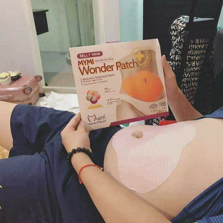 Dán Tan Mỡ Bụng ( 5 Miếng) - Mymi Wonder Patch- Không Làm nóng Dát cơ thể