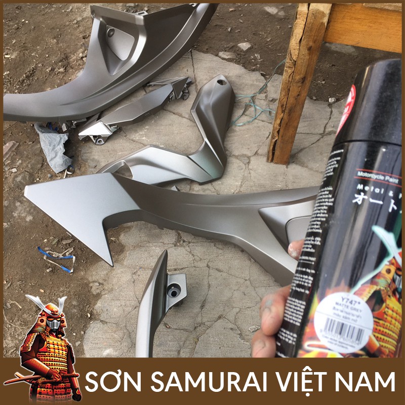 Chai son Samurai màu xám mờ Y747