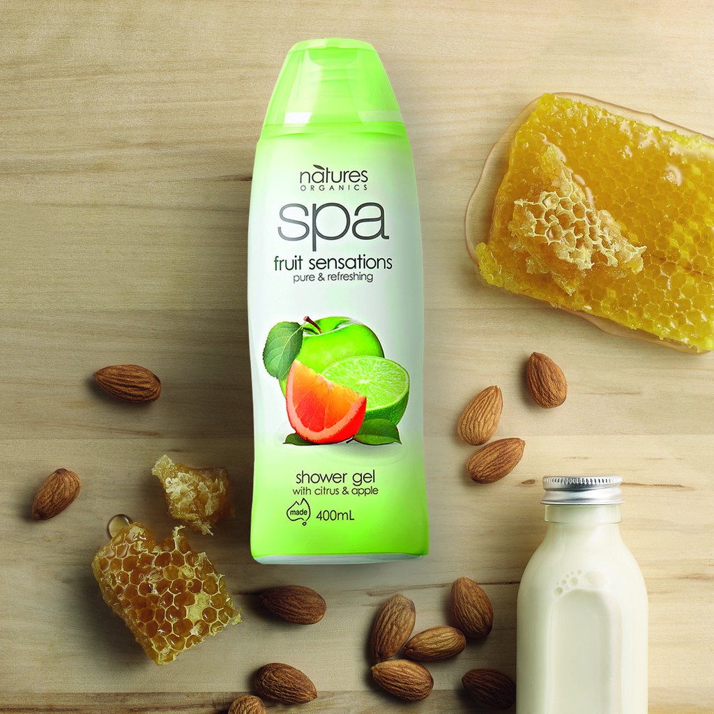 Sữa Tắm Nature Organic Spa Fruit Tẩy Tế Bào Chết Và Dưỡng Ẩm 400ml