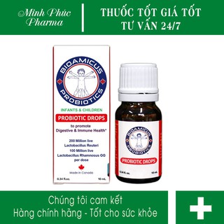 Men vi sinh 2 CHỦNG LỢI KHUẨN VÀNG BioAmicus Probiotic Drops giá tốt nhất thị trường
