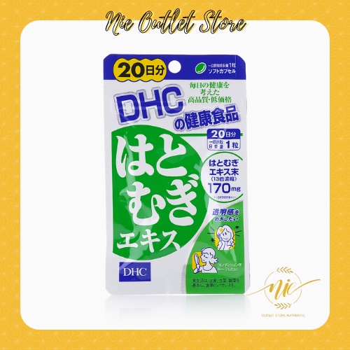 Viên uống Trắng da DHC Nhật Bản Adlay Extract 20 viên