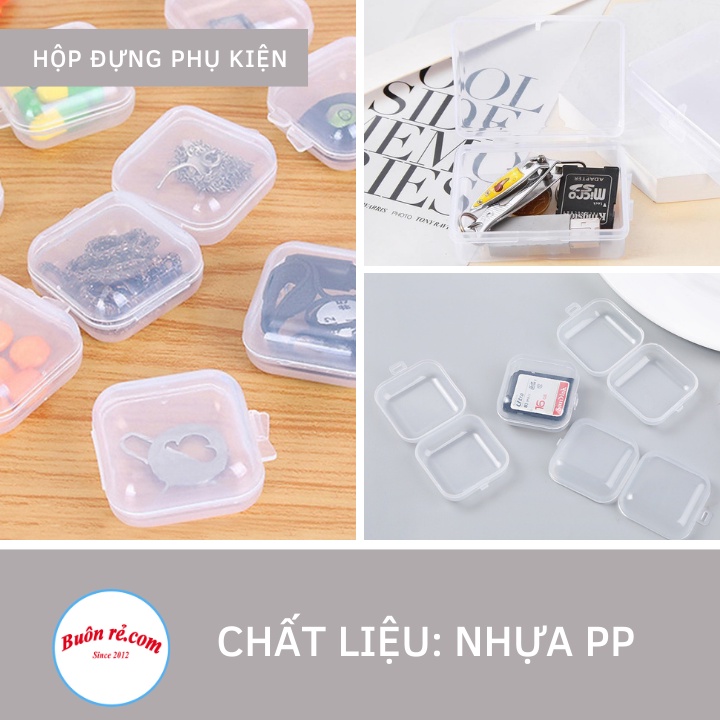 Hộp đựng trang sức trong suốt- Hộp mini đựng trang sức nhỏ gọn tiện lợi Br01668