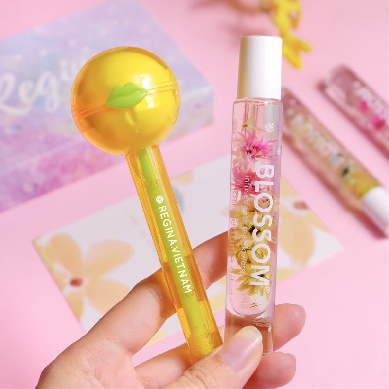 [GIFT BOX-BEAUTY ALL THE WAY]-Combo son 2IN1 GLOSSY POPS + nước hoa BLOSSOM