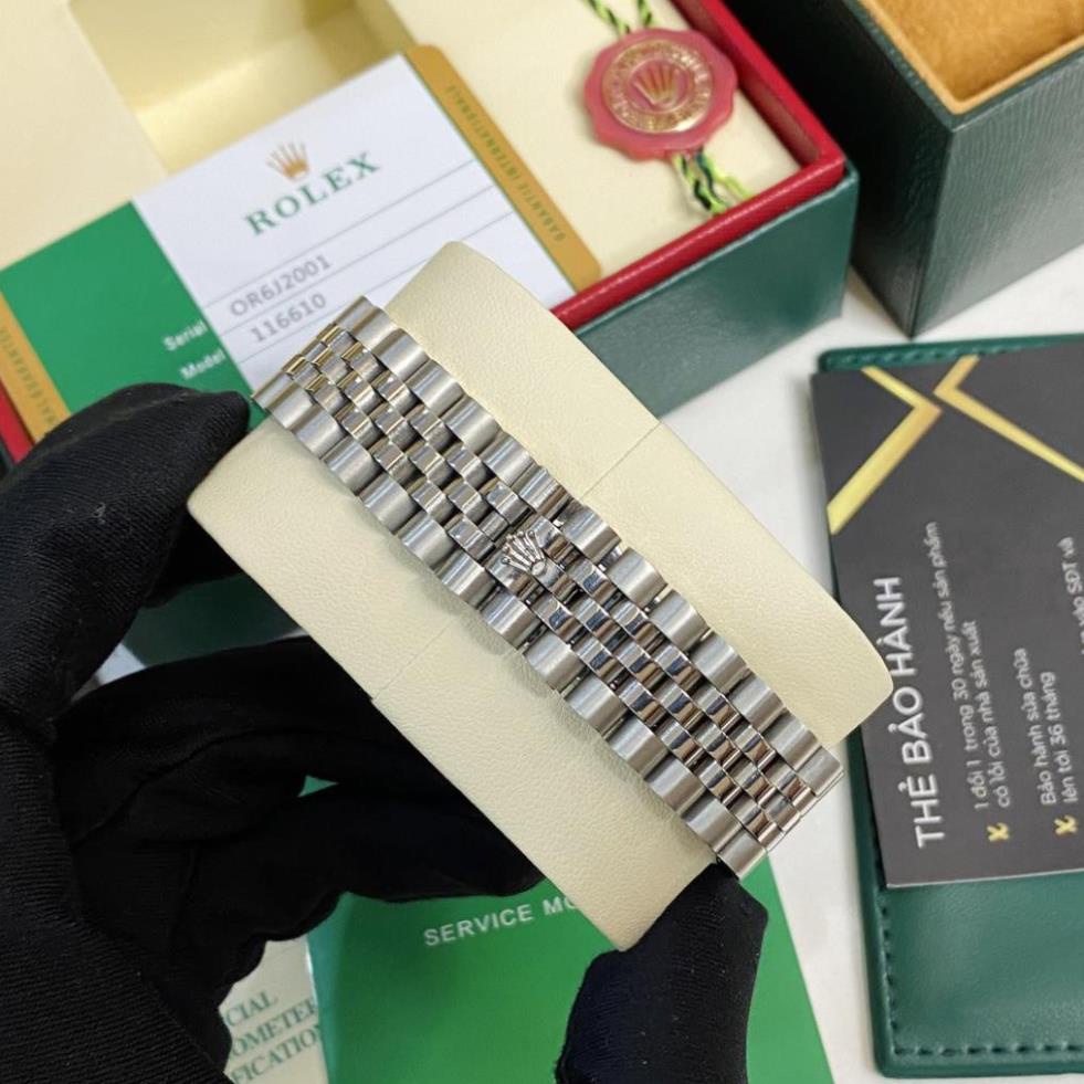 Đồng hồ nam Rolex mặt tròn đính viền đá máy cơ automatic dây kim loại cao cấp DH560 phukien62 | BigBuy360 - bigbuy360.vn