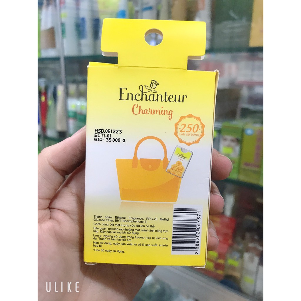 Nước hoa enchanteur hương nước hoa pháp chai mini 18ml