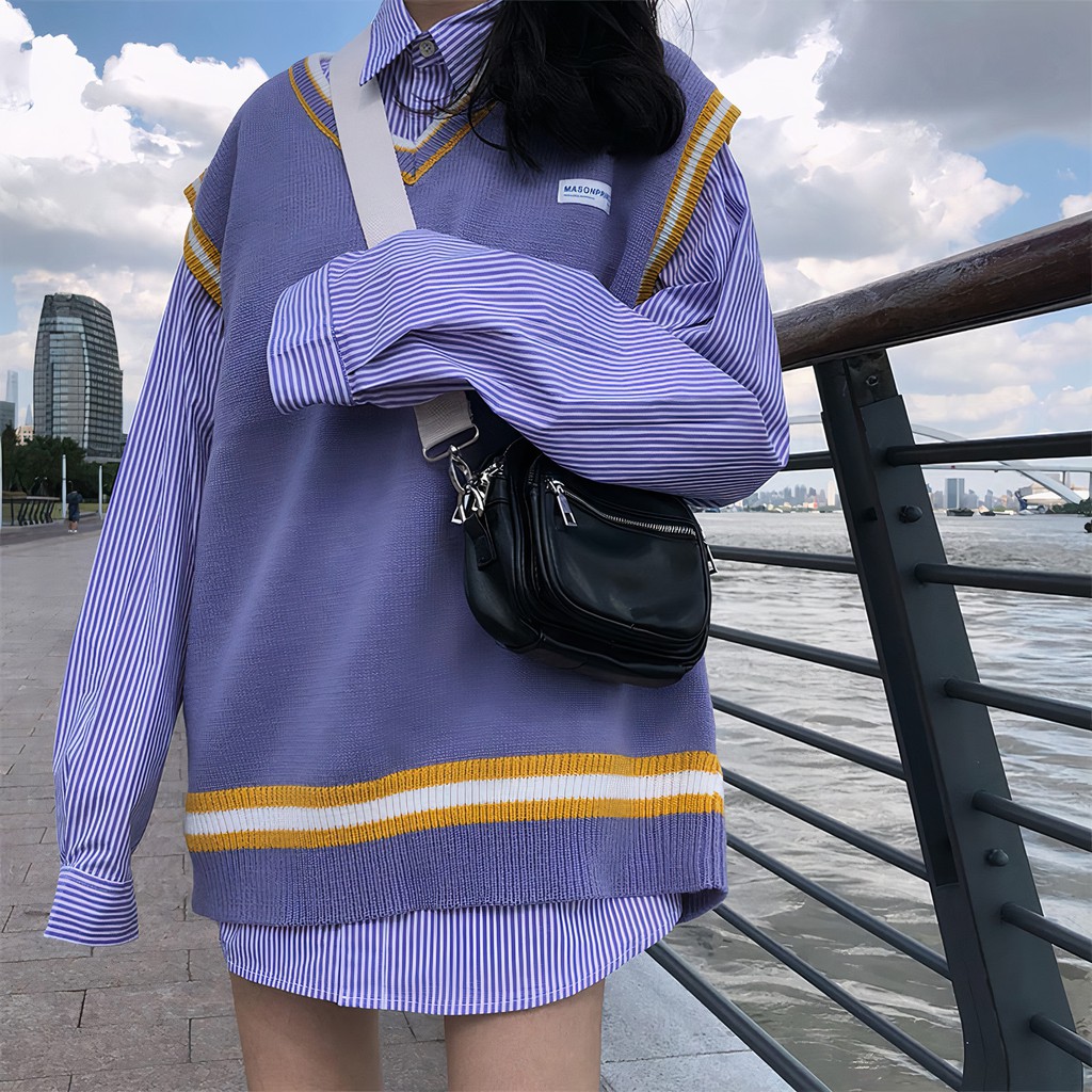 Áo Gile Len Colorpop Nhiều Màu - Ulzzang Hàn Quốc - Titto Closet