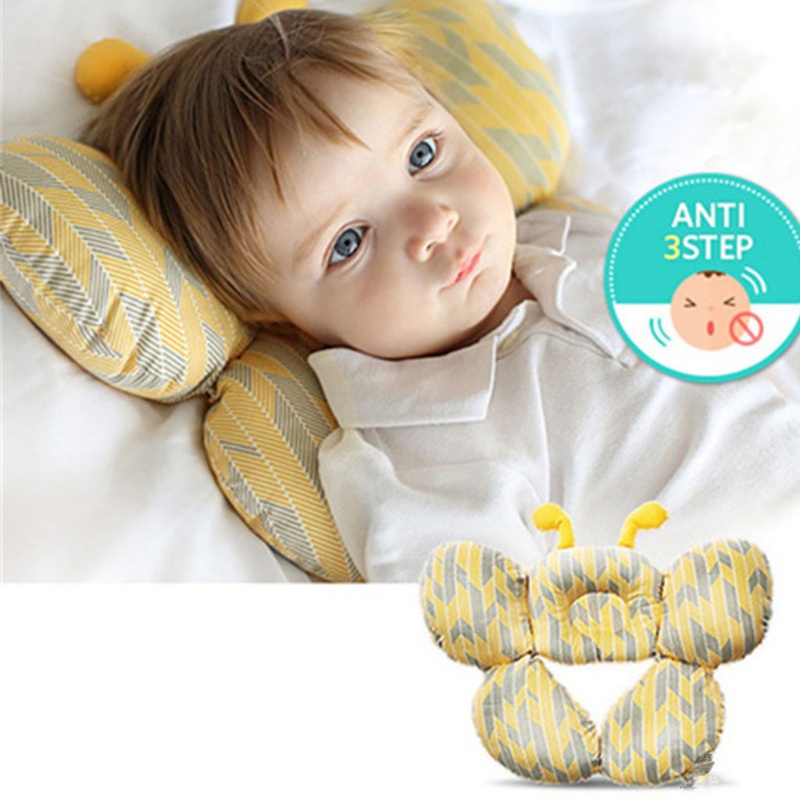 Gối Ngủ Cotton Chống Bẹp Đầu Dành Cho Bé Gái Sơ Sinh 3-36 Tháng Tuổi