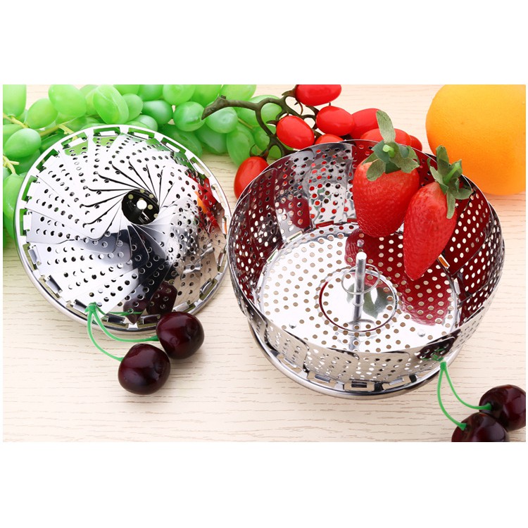 Vỉ hấp đa năng gấp gọn chất liệu inox dầy đẹp IN06 (Chọn kích thước)