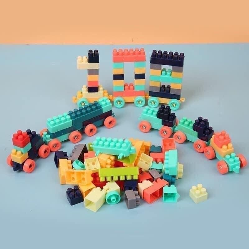 Đồ chơi xếp hình lego, bộ xếp hình lego hộp quà, làm quà tặng bé vừa chơi vừa phát triển tư duy gồm 240 chi tiết