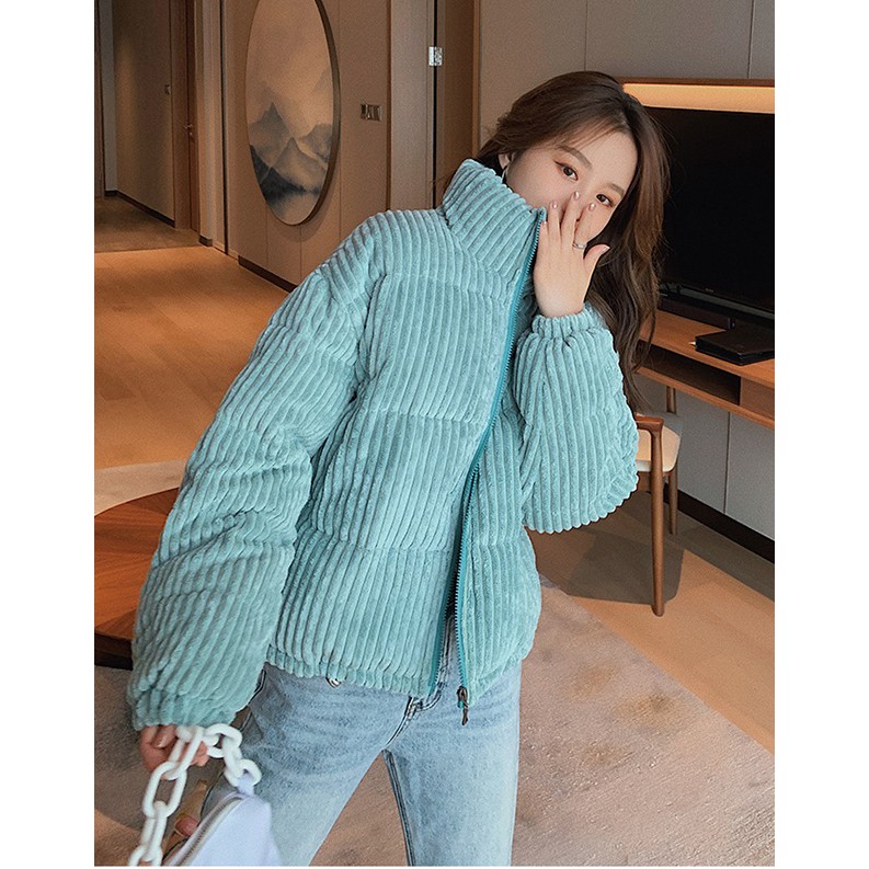 Áo phao nữ Áo phao nhung dáng ngắn hàng QC loại 1 (Hồng Phúc-Tổng kho hàng QC) | BigBuy360 - bigbuy360.vn