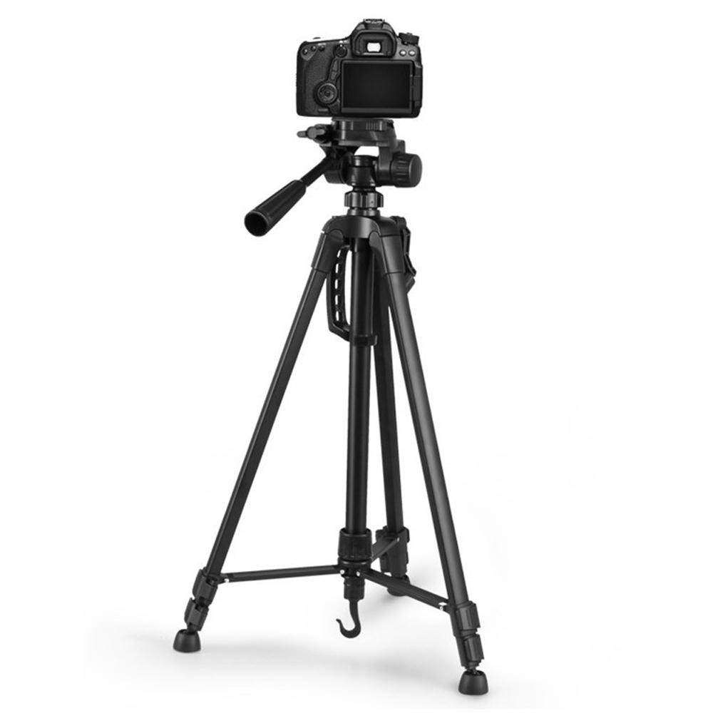 [To Chắc]Giá đỡ tripod 3 chân cao cấp cao 1.4m tải 3kg hỗ trợ livestream chụp hình có kẹp điện thoại và remote bluetooth