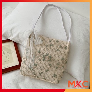 Túi Cói Nữ Đi Biển 💖 FREESHIP💖 Túi Đeo Vai Một Bên