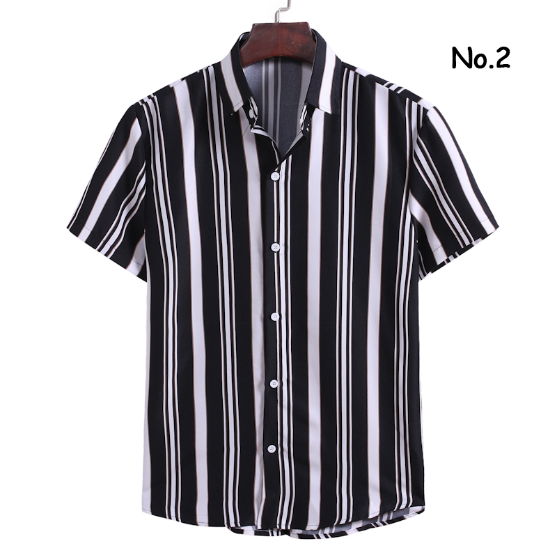 Áo Sơ Mi Tay Ngắn Kẻ Sọc Thời Trang Cho Nam | BigBuy360 - bigbuy360.vn