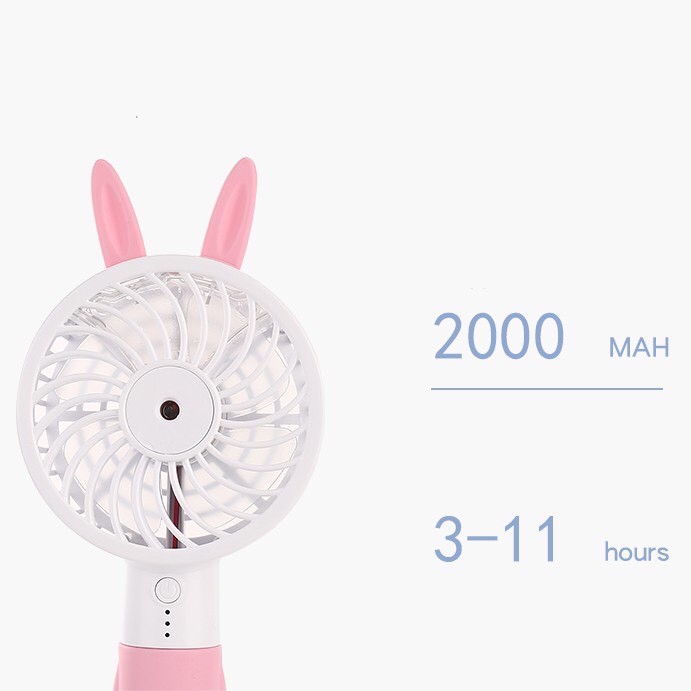 Quạt cầm tay mini tích hợp công nghệ phun sương hiện đại nhất hè 2020 VF - Princess
