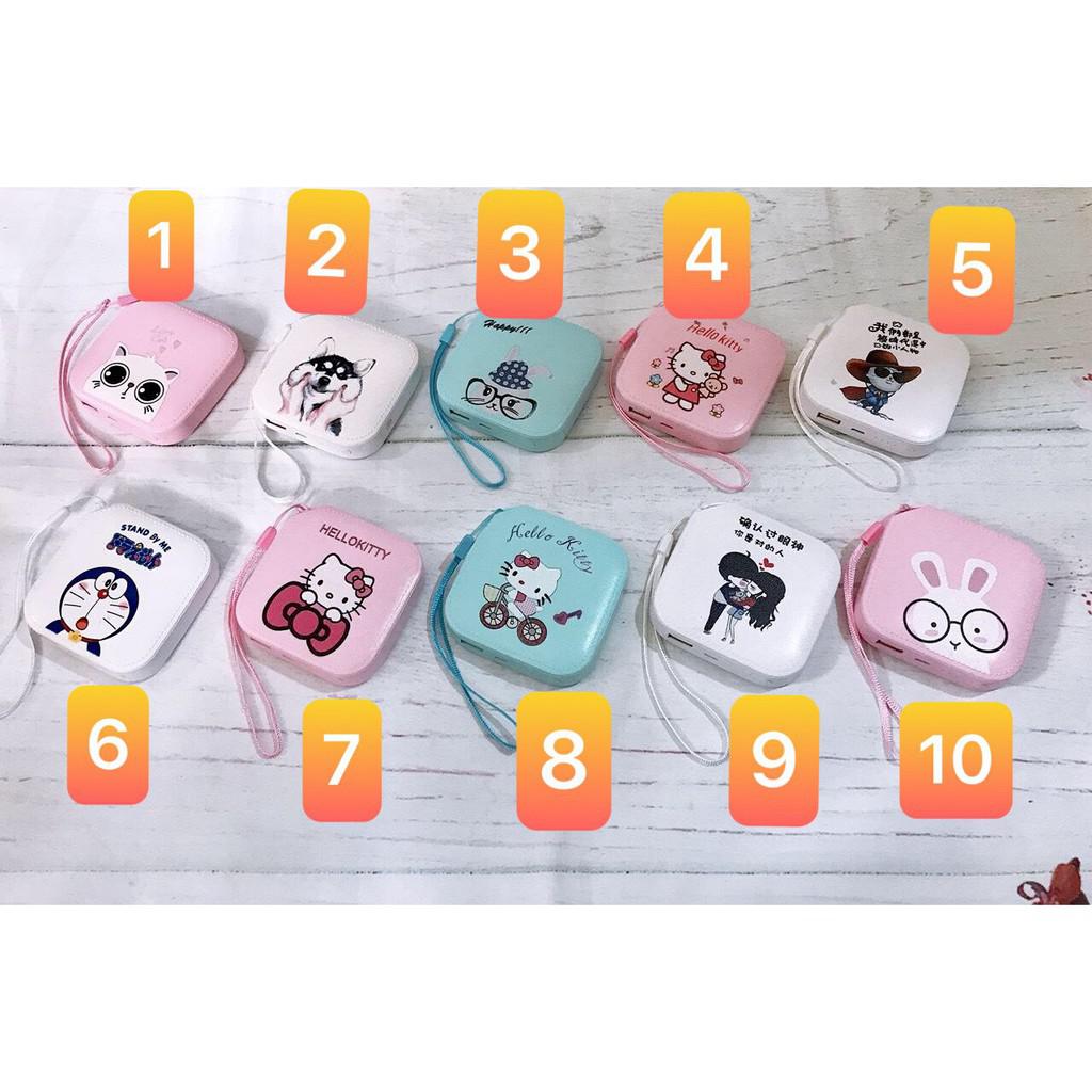 Sạc Dự Phòng Cute - Doremon - Hello Kitty