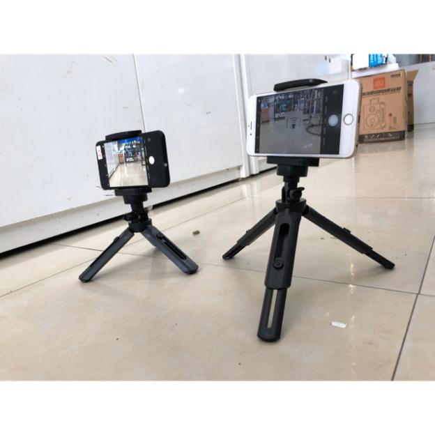 Tripod Mini máy ảnh, Giá để điện thoại trên bàn, kẹp điện thoại để bàn 3 chân tiện dụng xem phim