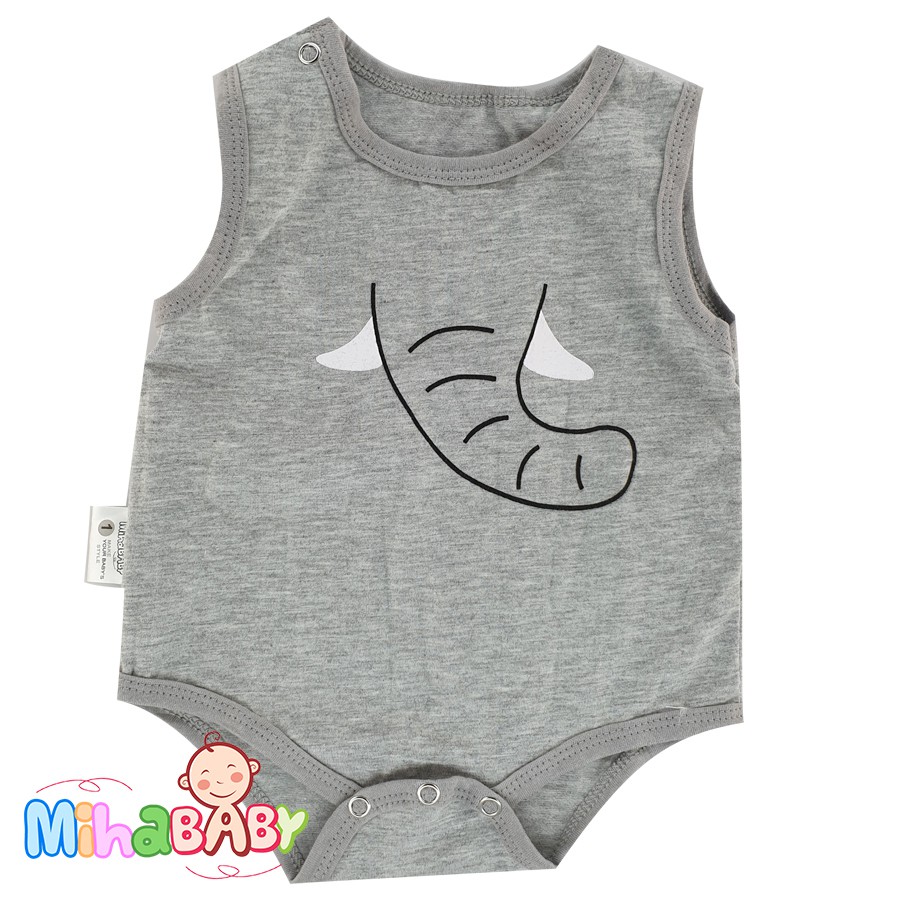 Bộ Bodysuit Chip Voi Xám Cho Bé - BDS_VOIXAM