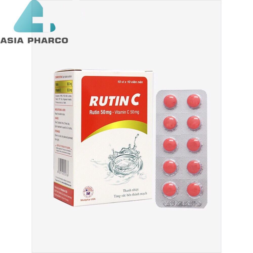 RUTIN C MEDIPHAR - Bổ sung vitamin C | Thế Giới Skin Care