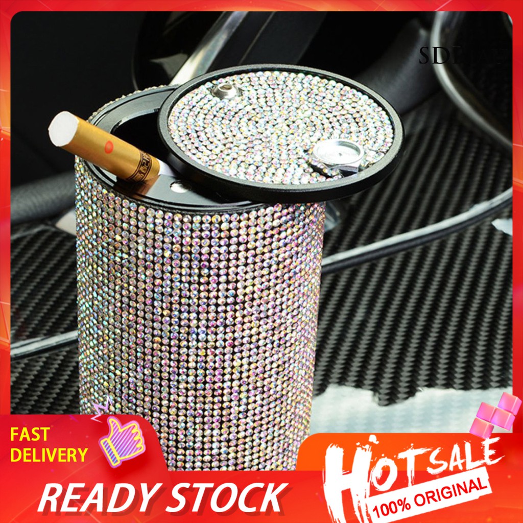 Gạt Tàn Thuốc Lá Bằng Kim Loại Đính Đá Sang Trọng