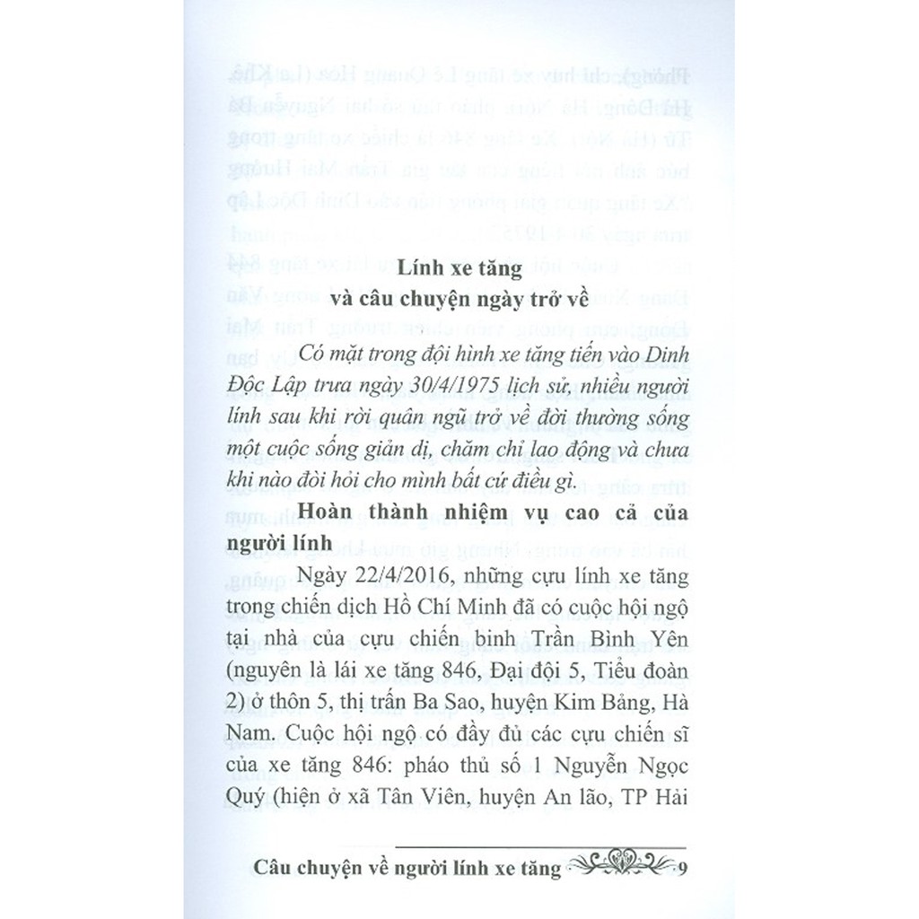 Sách - Câu Chuyện Về Người Lính Xe Tăng