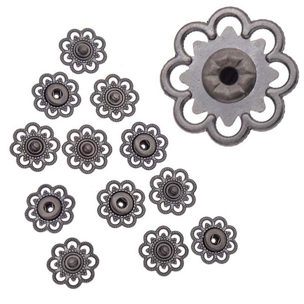 YIYU Nút Áo Khoác Hình Bông Hoa 23mm