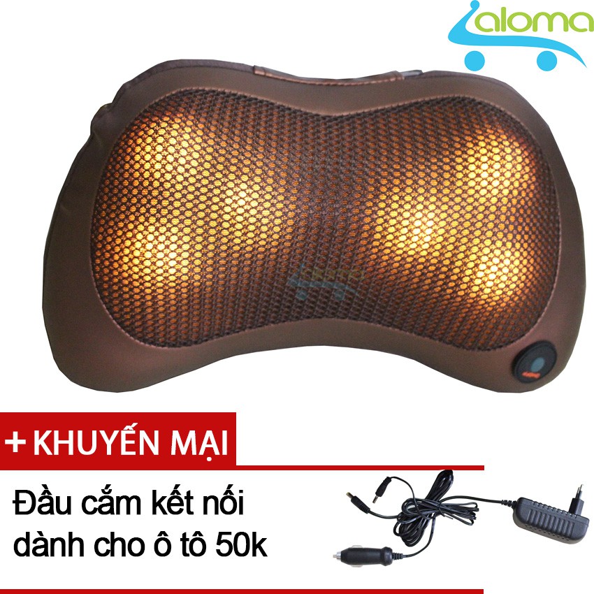 Gối massage hồng ngoại 6 bi PL-819 Model 2016