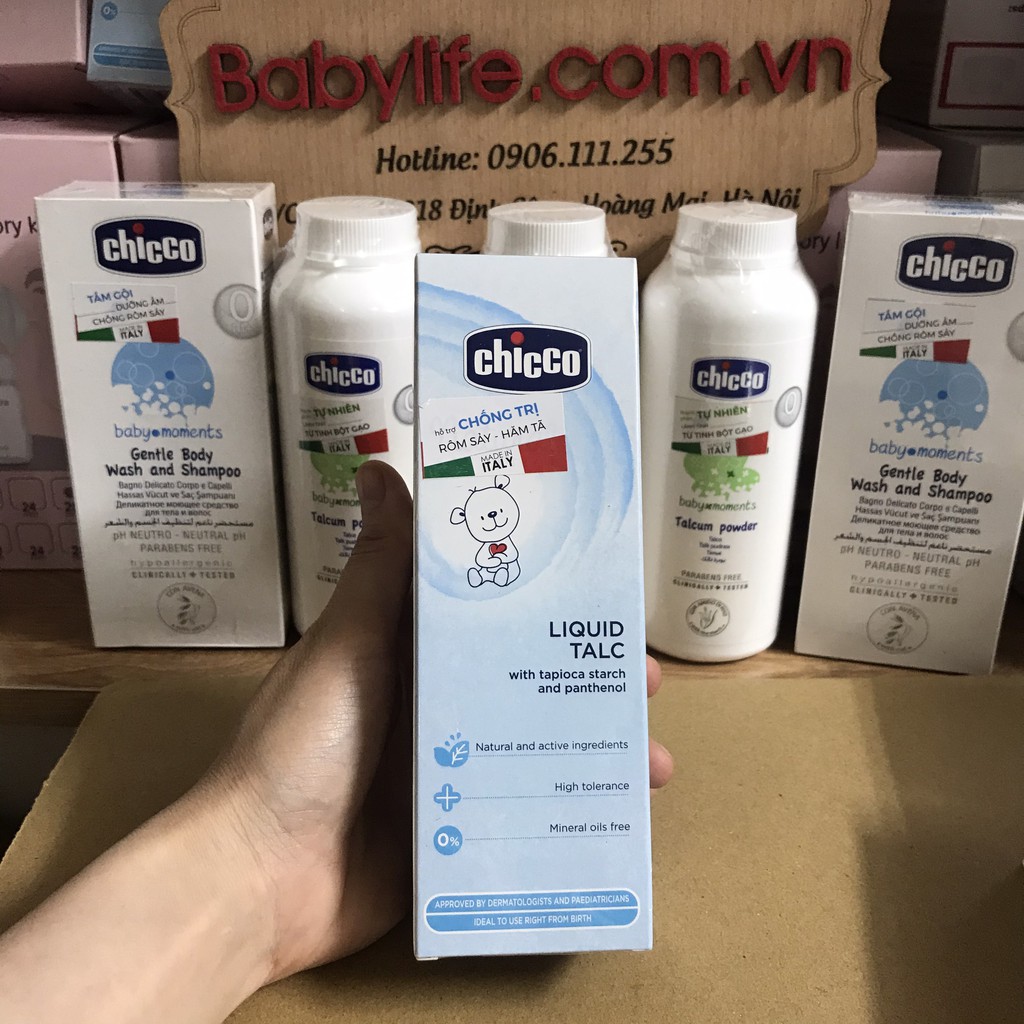 Phấn rôm nước Chicco 0M+ 100ml