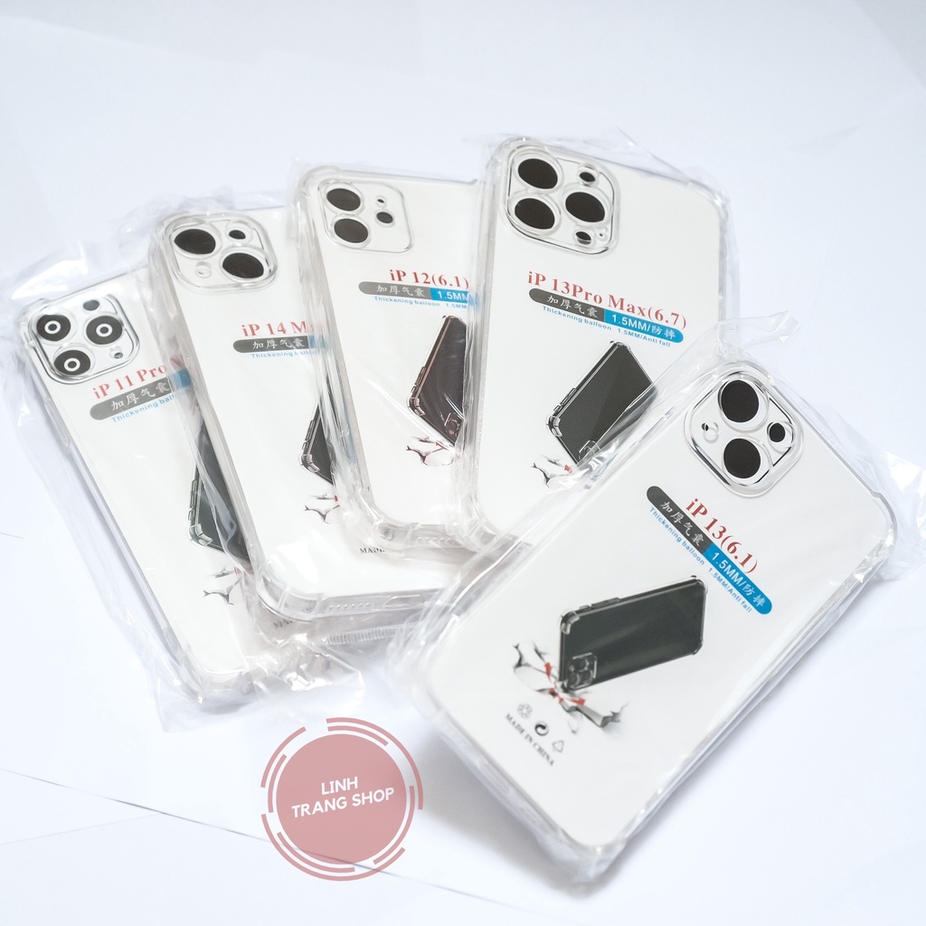 Ốp Lưng IPhone 15,14,13,12... Dẻo Trong Suốt Cao Cấp Loại Dày