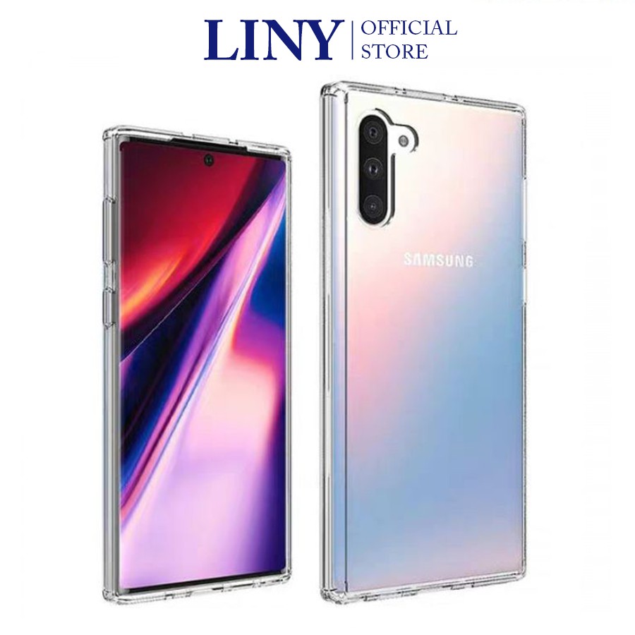 Ốp điện thoại trong suốt Samsung Note 8 Note 9 Note 10 Note 10 Plus Note 20 Note 20 Ultra chống sốc không ố màu