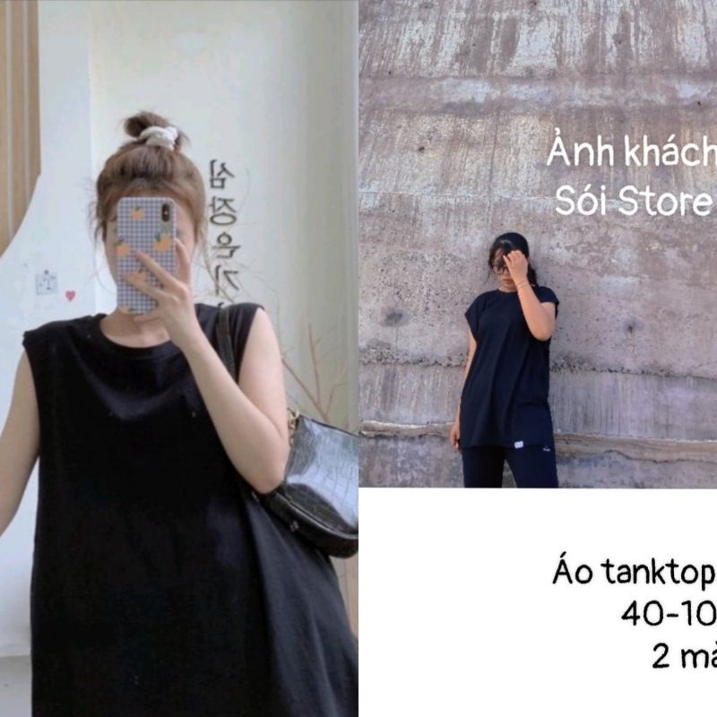 40-105kg Áo nam nữ ba lỗ/sát nách thời trang bigsize unisex Sói Store