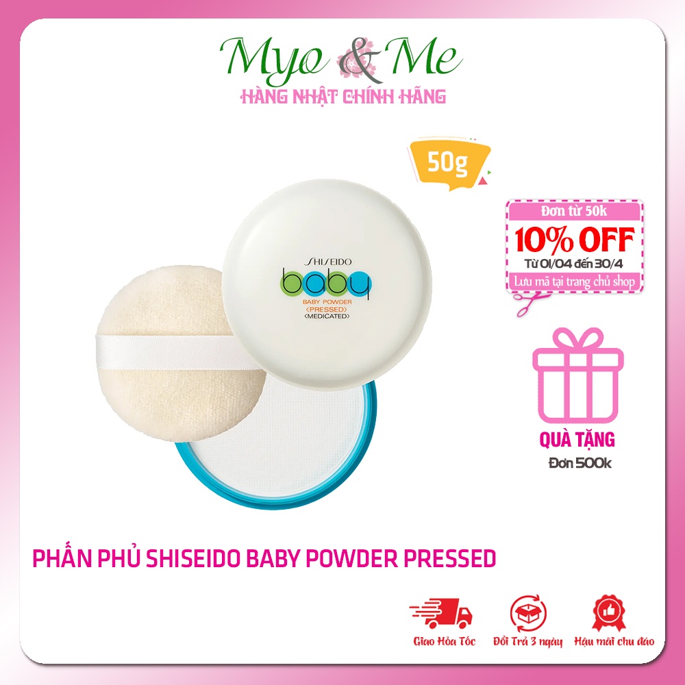 Phấn phủ kiềm dầu Shiseido Baby Powder Pressed - 50g