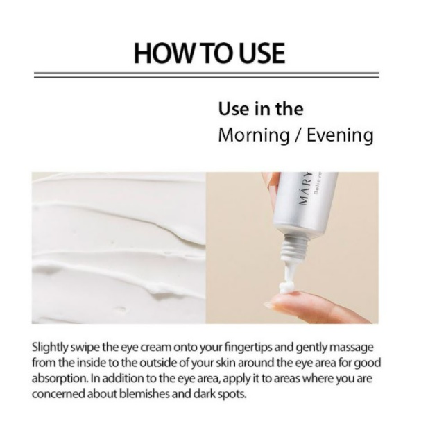 Kem Mắt Hỗ Trợ Giảm Quầng Thâm Mary & May Tranexamic Acid+ Glutathion Eye Cream 30ml