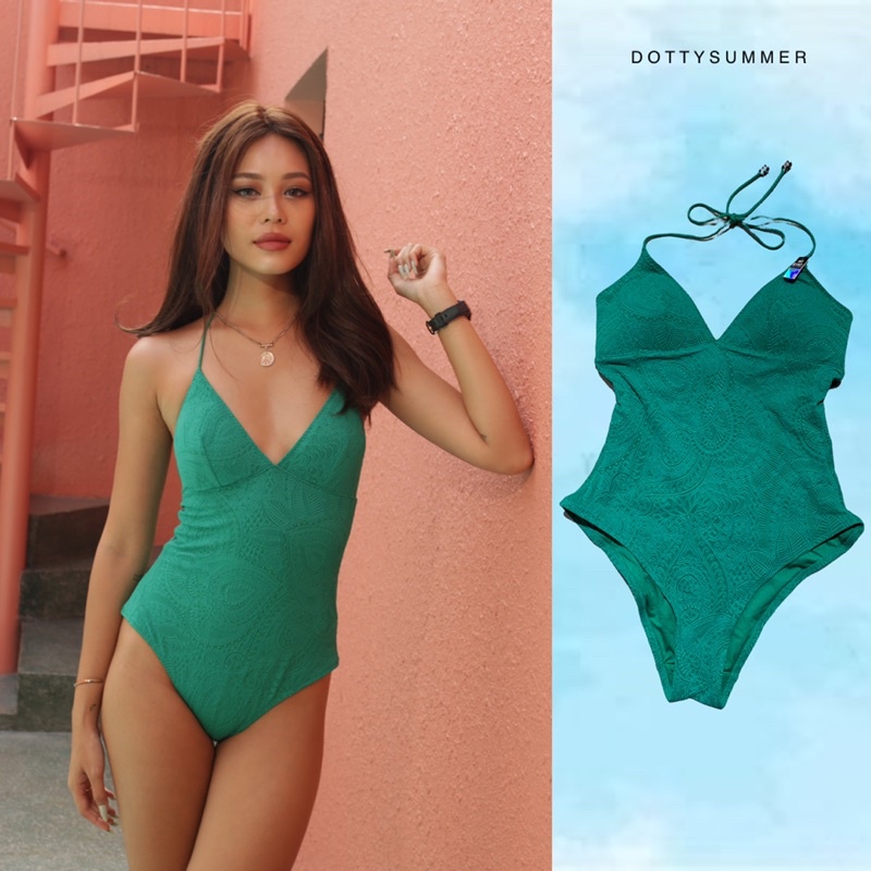 Áo Tắm Bikini Liền Thân 1 Mảnh Vải In Nổi Bật Siêu Đẹp Etam Xuất Dư