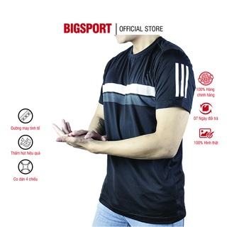 Áo Thun Nam Thể Thao Big Sport 3 Màu Tập Gym Dệt Kim Thoáng Khí Vải Co Giãn 4 Chiều Thấm Hút Mồ Hôi, BS17