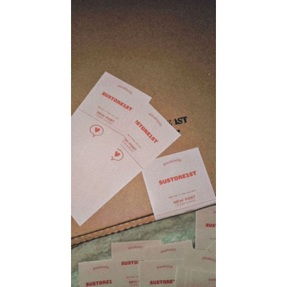 Set 75 tem dán hộp gói hàng in theo yêu cầu