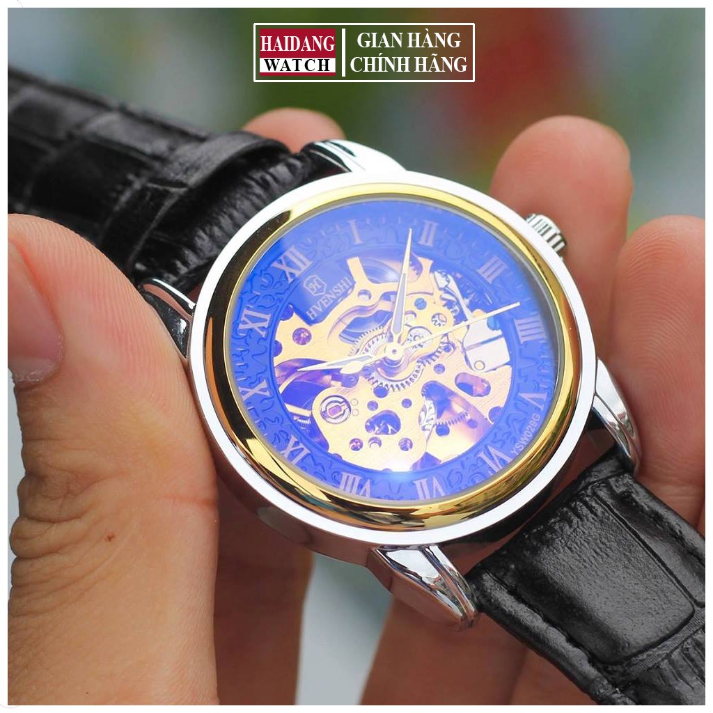 Đồng hồ cơ nam automatic Chính Hãng HVENSHI - đồng hồ cơ lộ máy 2020