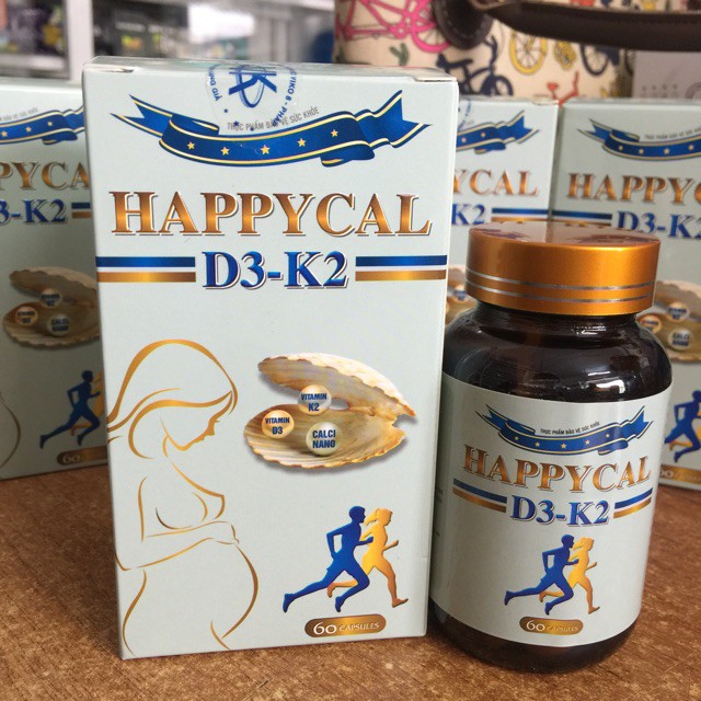 ✔️️️HappyCal D3-K2 - Calci cho mẹ bầu - Hộp 60 viên